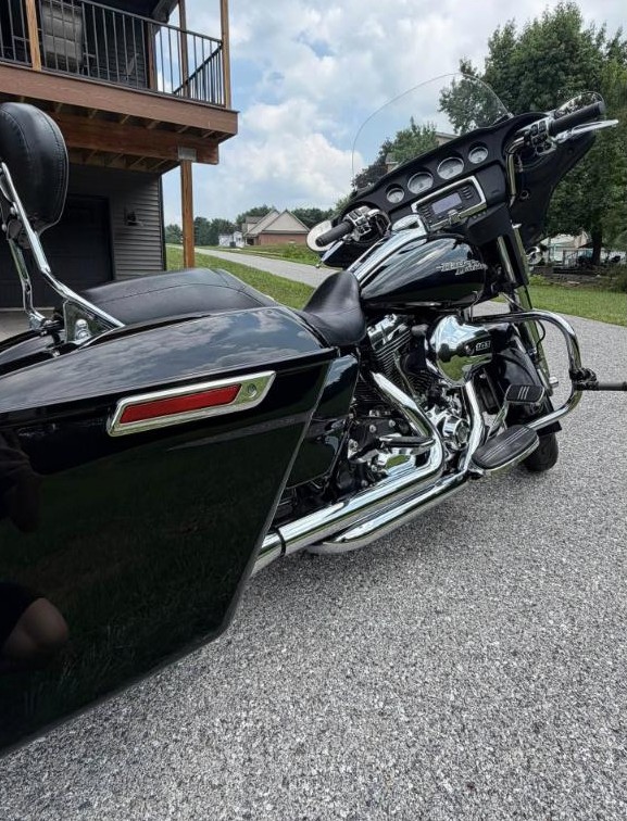 Detailed Harley-Davidson touring motorcycle